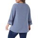 thumbnail image 3 of Agnes Orinda Blusas Casuales de Talla Grande para Mujer con Mangas Largas, Panel de Crochet, Diseño Hueco y Plisado, Túnica 1X Gris Azul, 3 of 6