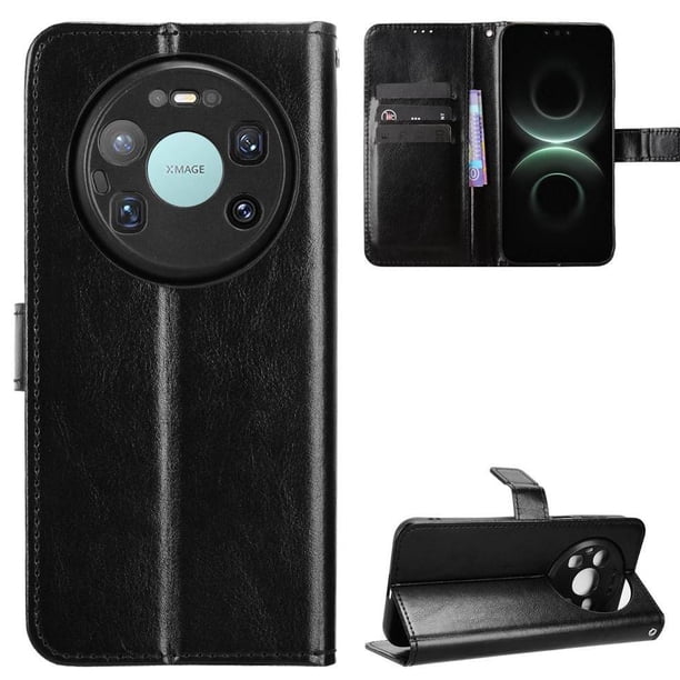 Funda tipo libro para Huawei Mate 80 Pro Max 5G, cartera todo‑en‑uno, funda multifuncional con tarjetero y correa de muñeca desmontable