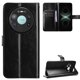 thumbnail image 1 of Funda tipo libro para Huawei Mate 80 Pro Max 5G, cartera todo‑en‑uno, funda multifuncional con tarjetero y correa de muñeca desmontable, 1 of 4
