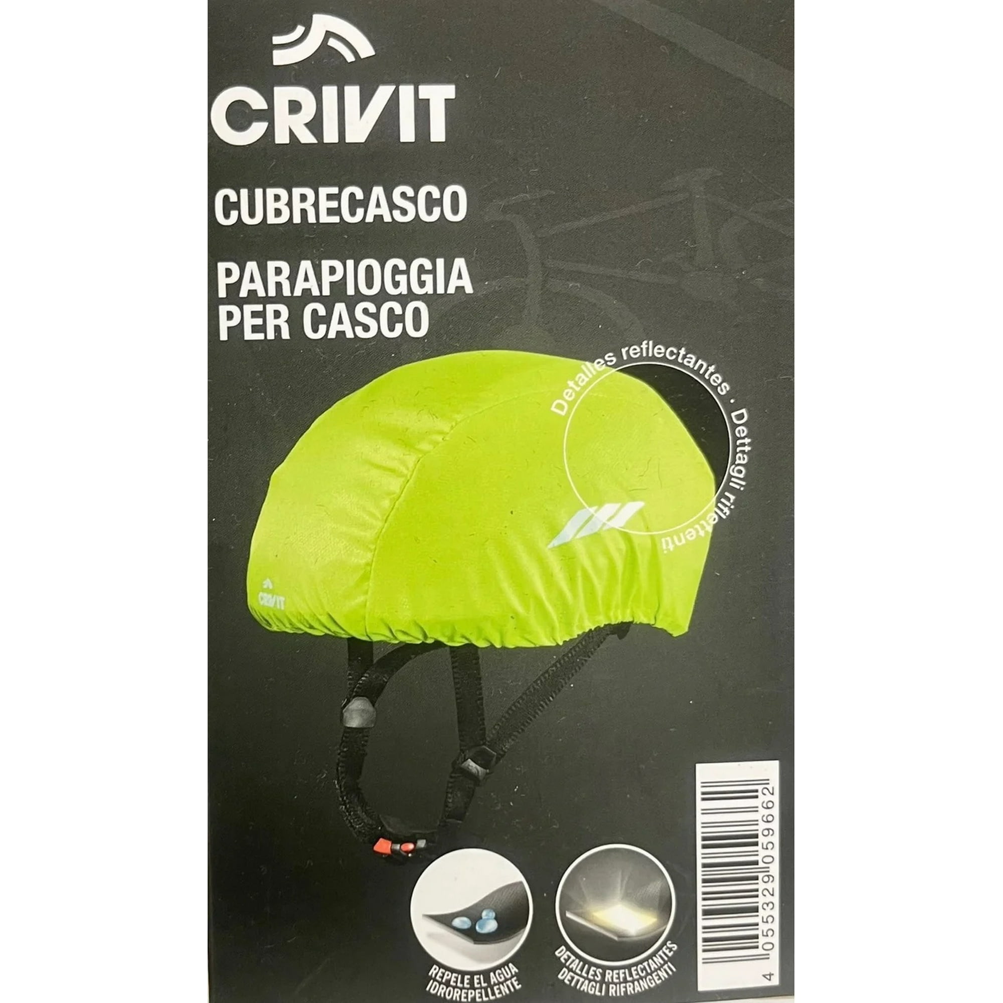 Crivit - Cubre Casco Deportivo Para Seguridad Fluor