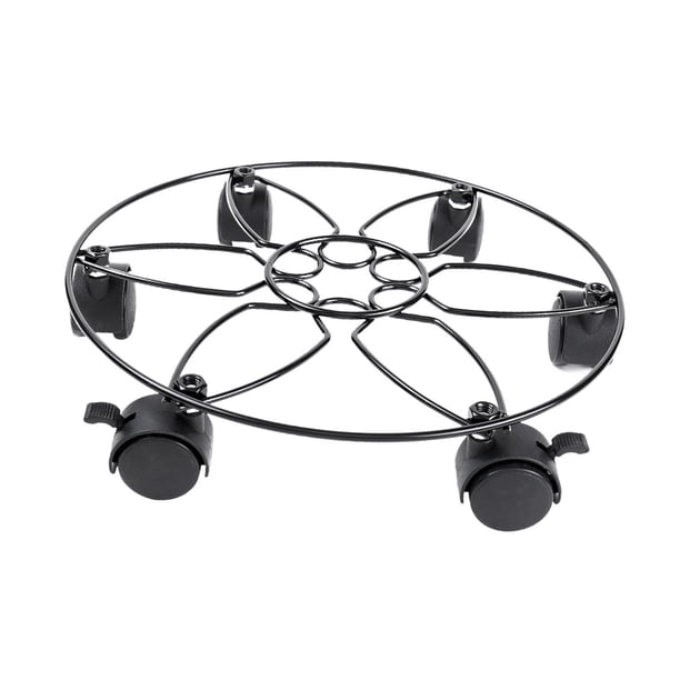Plantadora de plantación de plantador de caddie con ruedas Redondeas Round Trolley Casters Rolling Plant Stander para gran alero interior en maceta al