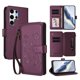 thumbnail image 1 of Funda Cartera Mariposa para [Samsung Galaxy S25 Ultra] con Soporte y Cremallera Violeta, 1 of 6