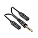thumbnail image 4 of Conector De Cable Divisor En Y De 6,35 Mm Para Sistemas De Sonido De Estudio, Guitarra, Doble Canal, 4 of 5