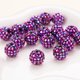 thumbnail image 1 of suxuMhao Cuentas de Resina Multicolor con Pedrería Al por Mayor Cuentas Redondas con Pavé 8mmx10mm Cuentas para Pulsera para Hacer Joyería Manualidades Cuentas de Bola de Discoteca 50 Piezas Cuentas, 1 of 2