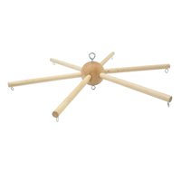 Magideal - Soporte De Madera Para Móvil, Adorno Hecho A Mano, Colgador De Utilería, Marco De Suspensión Artesanal Para Dormitorio Infantil, Balcón, Techo Colgant