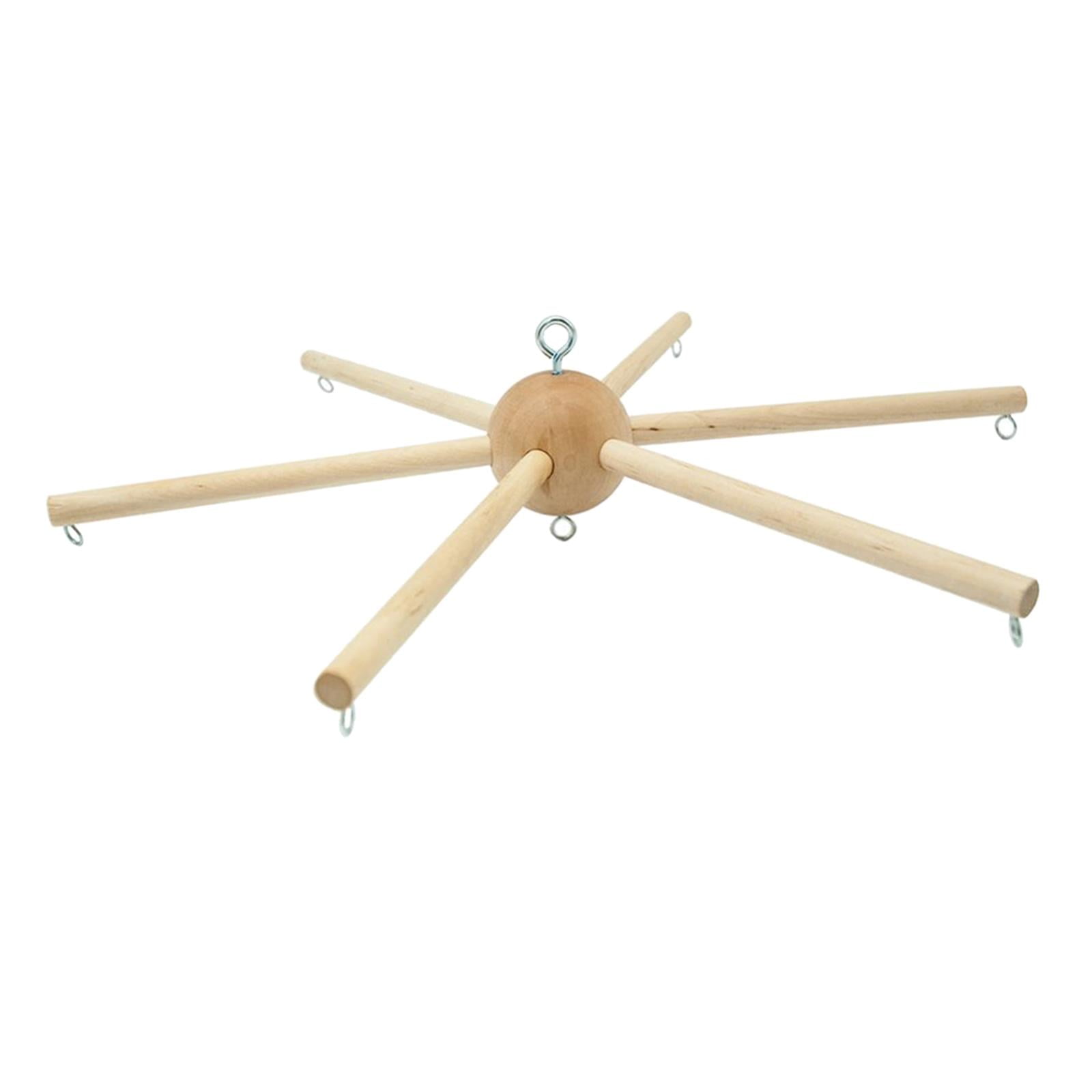 Magideal - Soporte De Madera Para Móvil, Adorno Hecho A Mano, Colgador De Utilería, Marco De Suspensión Artesanal Para Dormitorio Infantil, Balcón, Techo Colgant