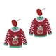 thumbnail image 1 of Pendientes De Navidad Para Mujer, Joyería Divertida, Dije Para Fiesta, Navidad, Alce, Suéter Rojo, 1 of 5