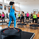 thumbnail image 2 of Trampolín Fitness Plegable EOLAND Elástica Portátil Gym Ejercicios Entrenamiento Cama Elástica Redondo, 2 of 7