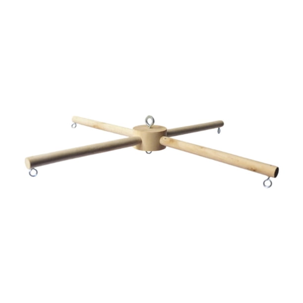 Kit De Marco De Madera Para Móvil, Colgador Decorativo De 4 Patas Para Caja De Música Con Tornillo