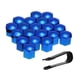 thumbnail image 2 of Tapas de tuercas de rueda, 20 piezas, 21mm, protector de tornillo azul, 2 of 3