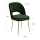 thumbnail image 5 of Silla TOV Furniture Swell tapizada en terciopelo con patas doradas, 5 of 9