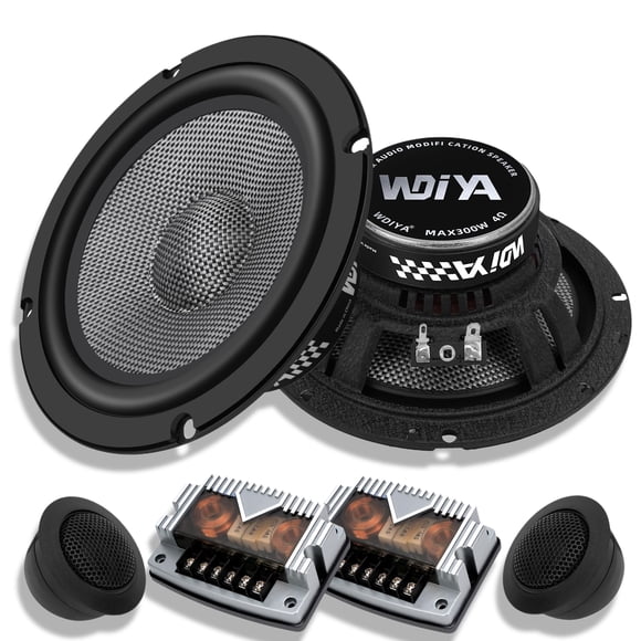 Parlante para coche WDiYA 17 cm Fibra de carbono 300 W 4 ohmios