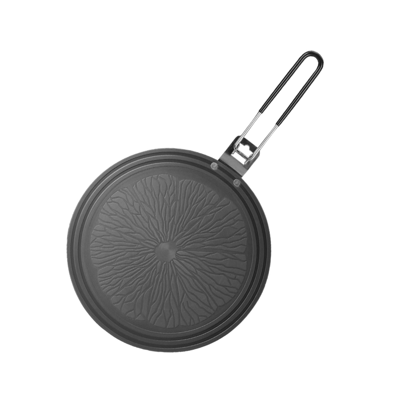 Bothyi - Adaptador Convertidor De Placa De Conducción De Difusor De Calor De Inducción Para Utensilios De Cocina Leche Diámetro 24 Cm Mango Plegable
