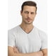 thumbnail image 2 of Polera Hombre Manga Corta Cuello V Gris Talla L, 2 of 3