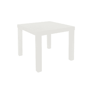 Habita2 Chile - Mesa Lateral Habi Blanca 50X50 Cm