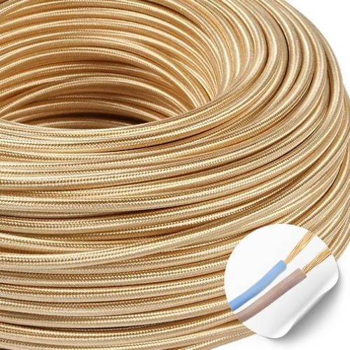 Cable Cordon Eléctrico Yute 10m 2x075mm