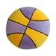 thumbnail image 5 of Adorno De Peluche De Baloncesto, Decoración De Habitación Para Estudio, Sala De Estar, Sofá, Amarillo Y Violeta, 5 of 5