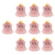 thumbnail image 2 of 10 Miniestatuas De Resina Luminosas, Bonitos Adornos Para Estantería De Mesa De Jardín, 2,5 X 2,7 Cm, Cerdo Rosa, 2 of 5