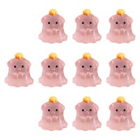 Magideal - 10 Minifiguras Luminosas Para Decoración De Halloween, Bonito Regalo De Inauguración De La Casa, Microadornos Para Paisajes, Para Estantes De Jardín Y 25 X 27 Cm