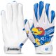 thumbnail image 1 of Guantes de receptor de fútbol Franklin Sports Kansas Jayhawks, 1 of 7