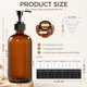 thumbnail image 2 of Dispensador con bomba TBWIND 12 uds 473 ml vidrio ámbar, 2 of 9