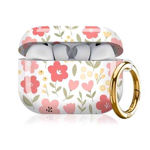 Funda Airpod Pro 3 (2025) Flores Rosadas Qqkvfng