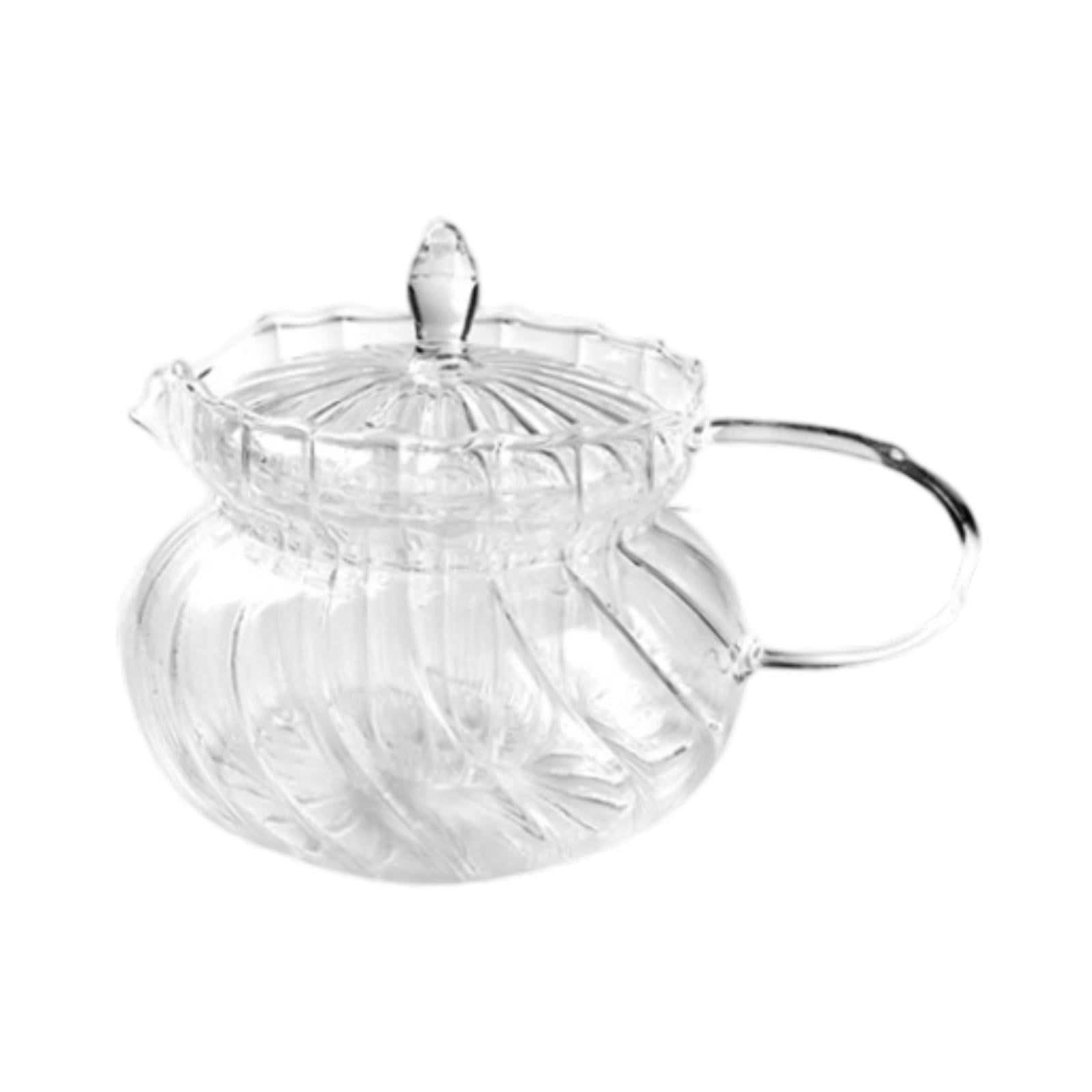 Magideal - Jarra De Agua, Tetera De Vidrio Con Colador De Té De Vidrio Extraíble Para Té Suelto, Tetera Transparente, Jarra De Jugo Para Cocina, Hogar, Sala De E