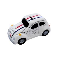 Homeessentials - Alcancia Decorativa De Cerámica Diseño Auto Escarabajo