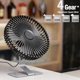 thumbnail image 2 of Ventilador de escritorio SLENPET USB de 15 cm, 4 velocidades, ajustable con inclinación, plateado, 2 of 6