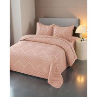 Imac Hogar - Cubrecama Quilt Moderno De Verano Diseño Chevron Plaza Y Media