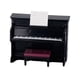 thumbnail image 4 of Piano De Casa De Muñecas Con Taburete, Instrumento Musical Para Accesorios De Casa De Muñecas 1/12, Negro, 4 of 5