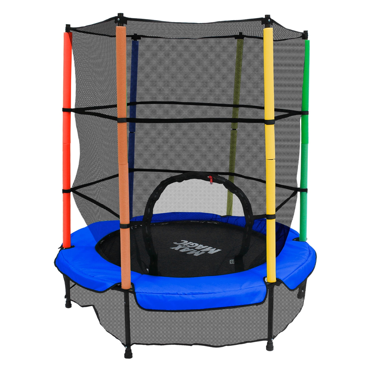 Protector De Bordes Para Cama Elástica Infantil – Cubierta Acolchada Amarilla De Seguridad 360°
