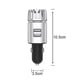 thumbnail image 2 of Purificador de aire ionizador para coche - Desodorante iónico antimicrobiano enchufable de 12 V con cargador USB doble - Elimina olores a humo, mascotas y comida, alérgenos y virus., 2 of 8