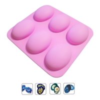 Genérico - Molde De Silicona Jabón 6 Ovalado