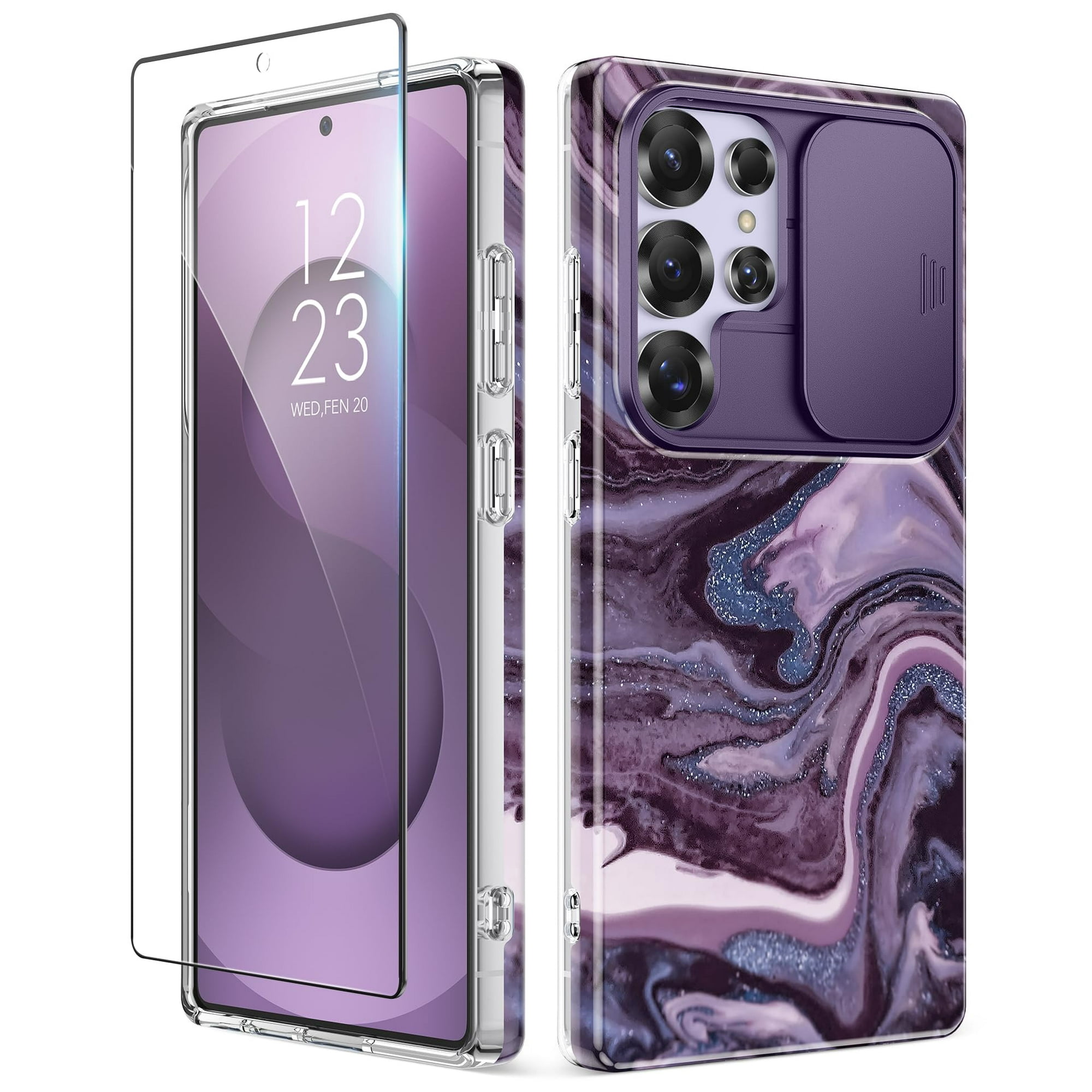 Funda De Teléfono Gviewin Para Samsung Galaxy S25 Ultra Con Funda Deslizante