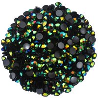 Strass Laviyo Ss16 4 Mm Fondo Negro Verde Oscuro Ab