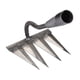 thumbnail image 4 of Rastrillo de deshierbe endurecido, cabeza de herramienta manual, hoz de acero al manganeso, cultivo de hoz, azada de jardinería duradera para afl , 4 dientes, 4 of 5