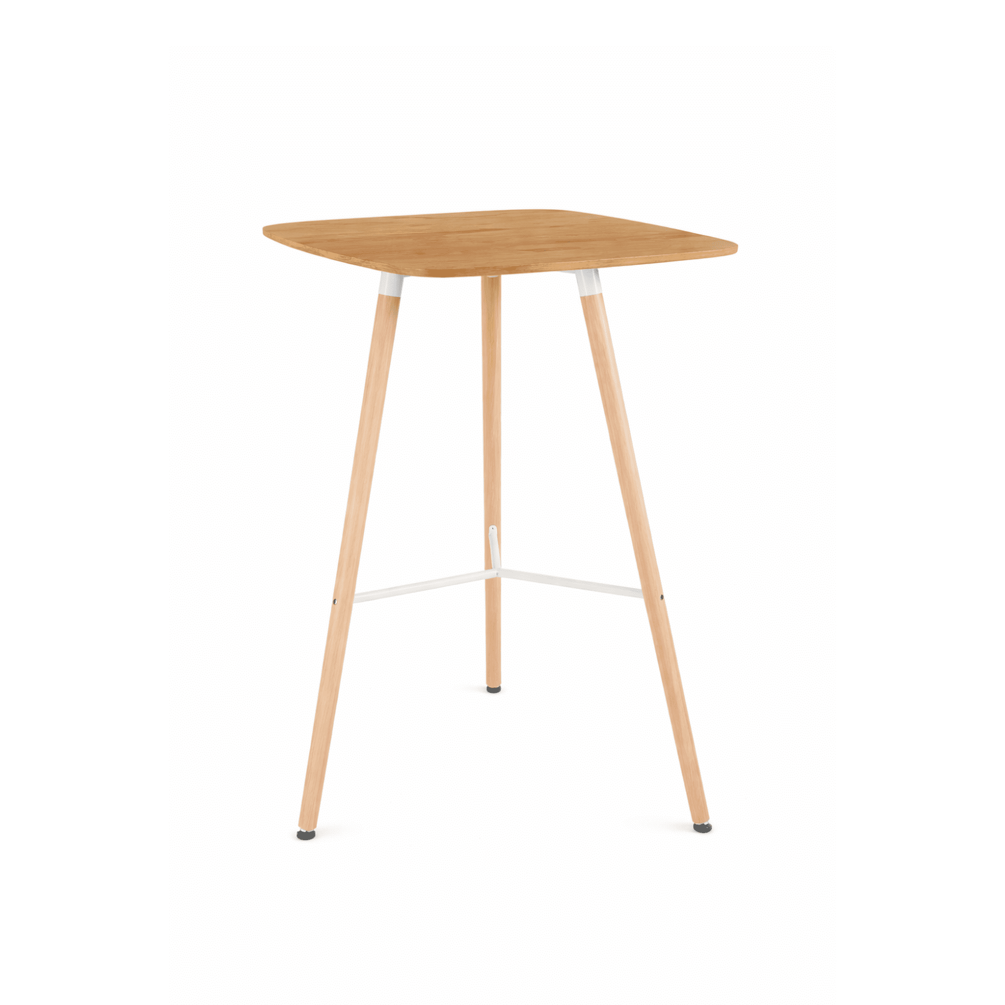 Habita2 Chile - Mesa Alta Estilo Nordico Cubierta 70x70 Cm - Natural