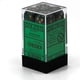 thumbnail image 2 of Juego de dados Chessex Scarab 16 mm d6 Jade/Gold con estuche (12 dados), 2 of 5