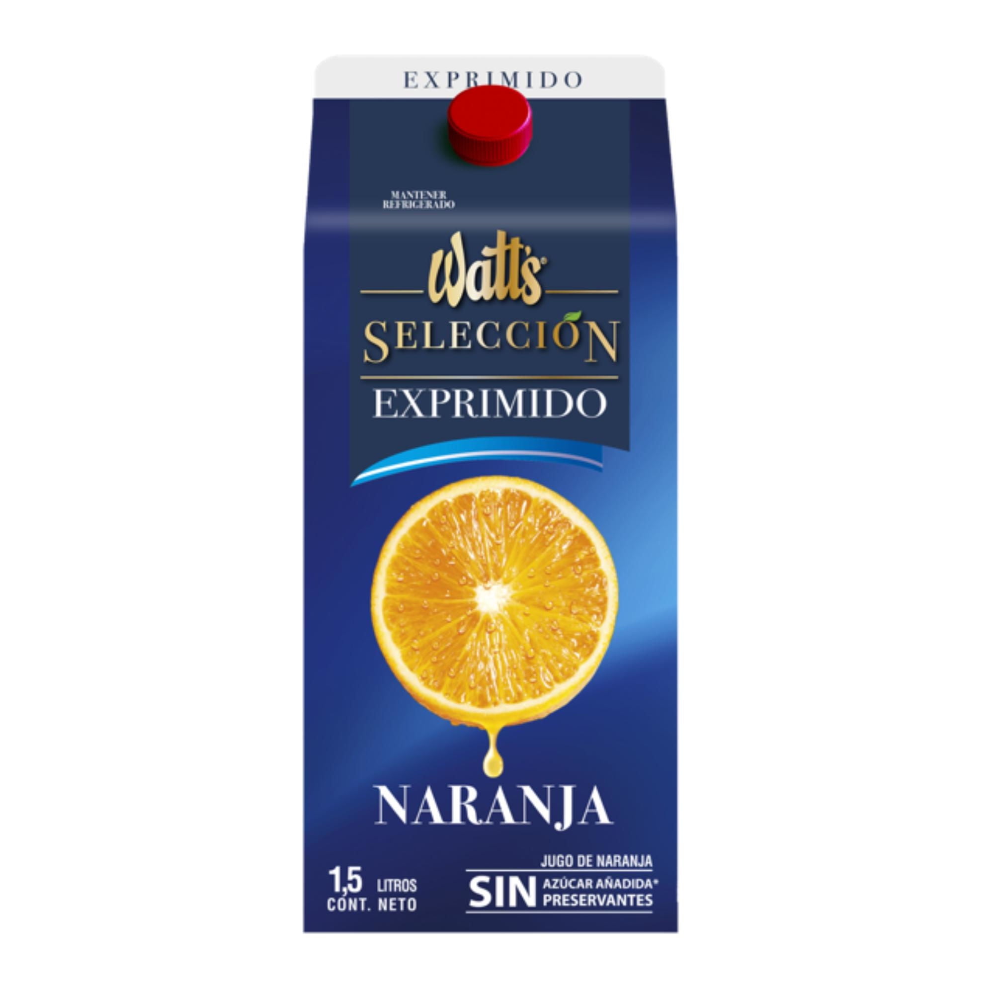 Jugo Naranja Exprimido Caja 1,5 L Watts