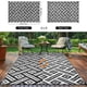 thumbnail image 4 of Alfombra Kalafun 183 × 274 cm Negra y Blanca para Patio Exterior, 4 of 7