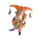 thumbnail image 3 of Colgante De Carillón De Viento De Payaso, Artesanía Decorativa De Resina Para Patio Interior, Color Naranja, 3 of 5
