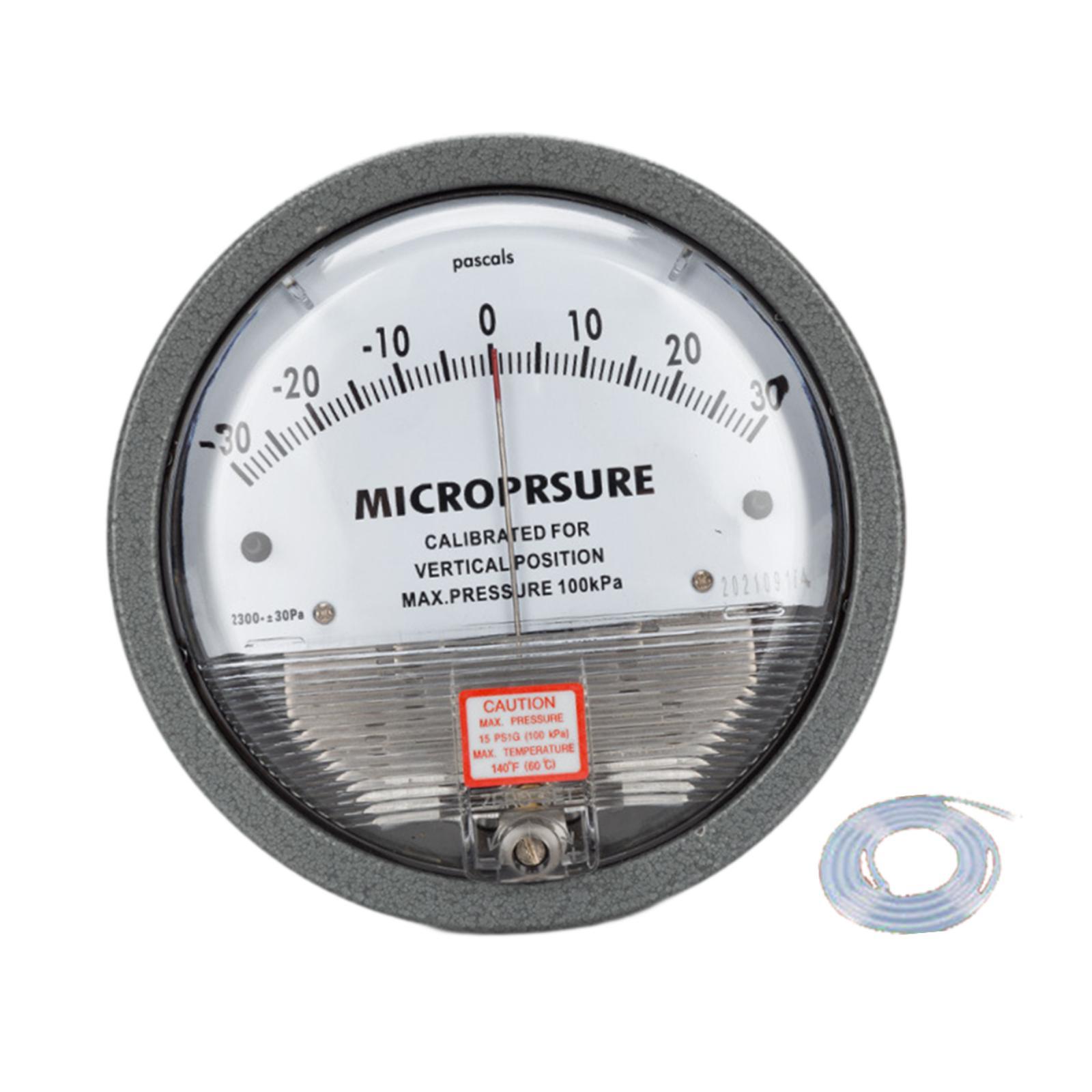 Ioensy - Manómetro De Presión Diferencial De Aire Profesional Con Rango De Medición Micro De 30 Pa