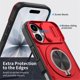 thumbnail image 5 of Funda for iPhone 16 Plus de 6.7 Pulgadas, Cubierta de Cámara Deslizante Incorporada y Soporte Giratorio Anillo de 360 ° Resistente a Golpes Funda Protectora, Rojo, for iPhone 16 Plus, 5 of 8