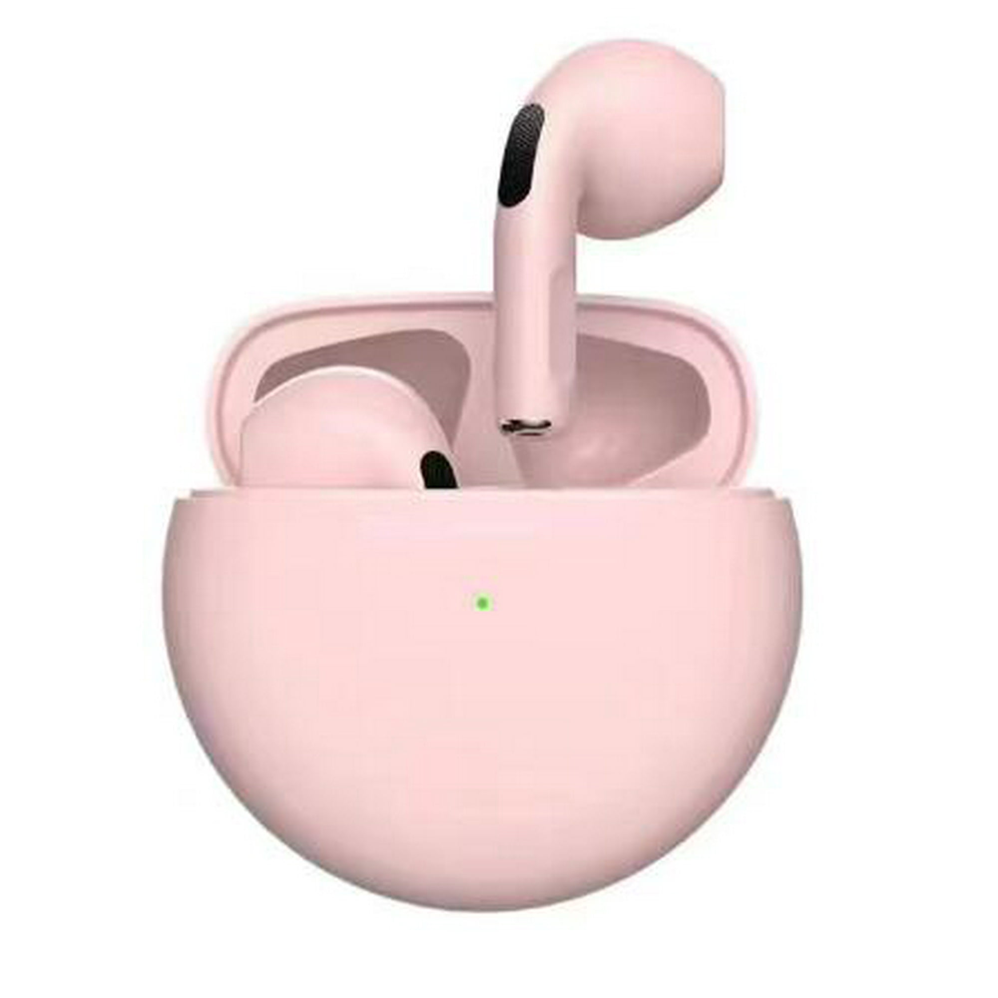 Veat00l - Audífonos Inalámbricos Bluetooth Pro6 5.0 20 H De Batería De Larga Duración Compactos Y Portátiles Cancelación Inteligente Del Ruido Diseño Magnético Indicador Luminoso De Dos Colores