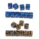 thumbnail image 4 of 20x D6 D6 Dados Cuadrados De Seis Lados Con Puntos Para Mazmorras Y Dragones Juguetes Gris Y Azul, 4 of 6