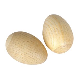 Bothyi - 2 Piezas De Madera Huevo Maracas Mano Agitadores Instrumento Para Adultos Niños Pequeños L