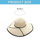 thumbnail image 2 of Sombrilla, protección solar, sombrero de paja para el ocio de verano., 2 of 5