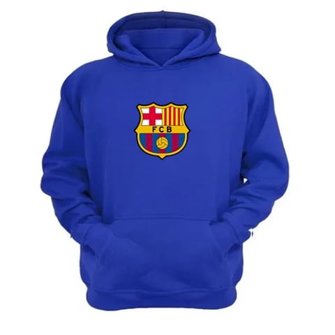 Genérico - Polerón Canguro Barcelona Azul Talla Xl Unisex