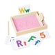 thumbnail image 2 of Bandeja De Arena Montessori Con 26 Tarjetas Con Letras Y 10 Tarjetas Con Números Para Niños En El Aula, Color Rosa, 2 of 3